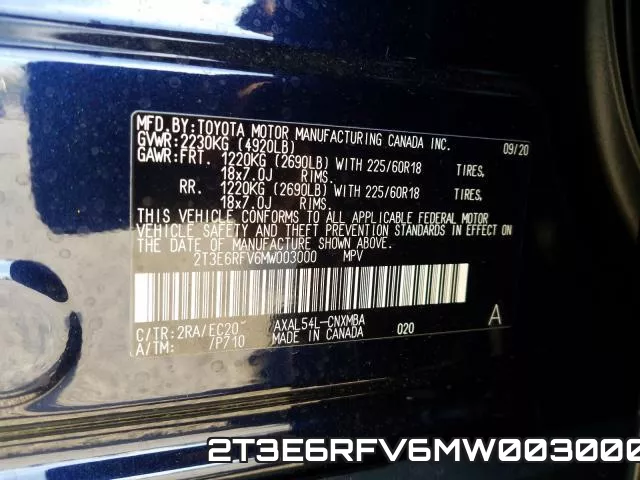 2T3E6RFV6MW003000 фото 2