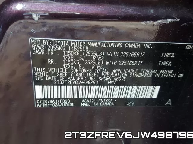 2T3ZFREV6JW498796 фото 2