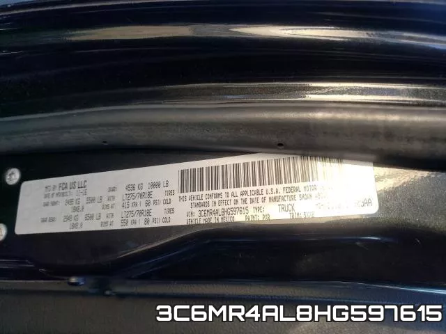 3C6MR4AL8HG597615 фото 2