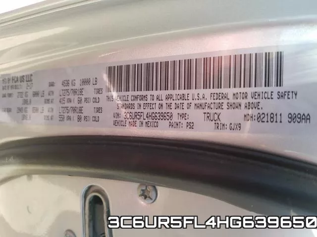 3C6UR5FL4HG639650 фото 2