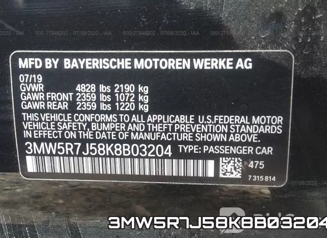3MW5R7J58K8B03204 фото 10