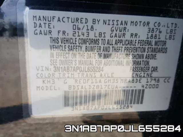 3N1AB7AP0JL655284 фото 2