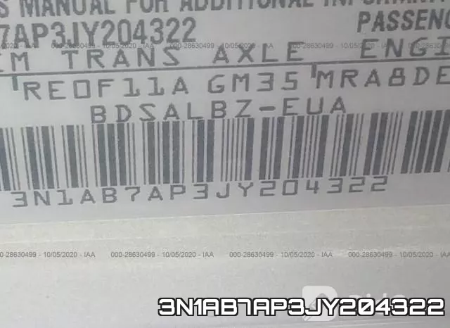 3N1AB7AP3JY204322 фото 10
