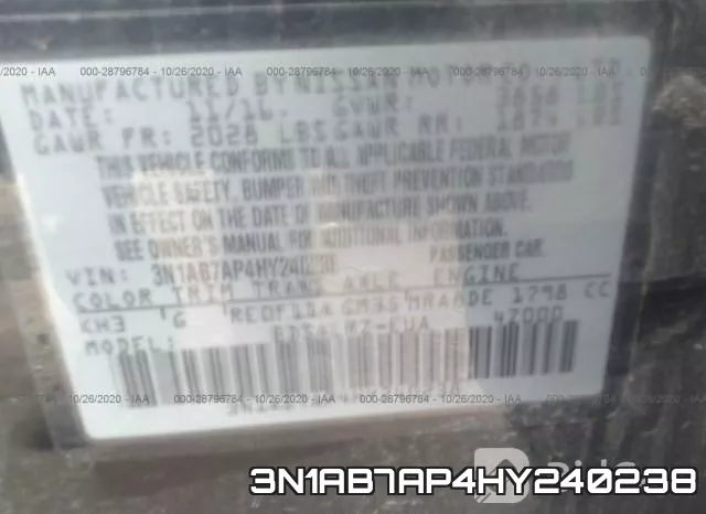 3N1AB7AP4HY240238 фото 10