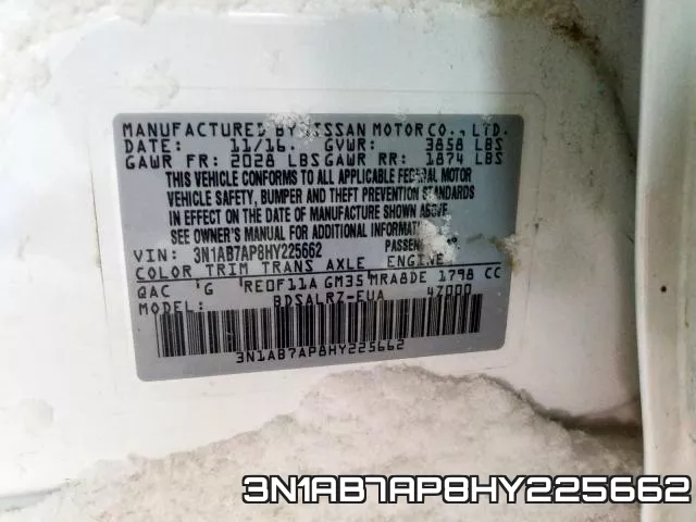 3N1AB7AP8HY225662 фото 2