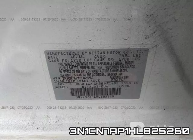 3N1CN7AP1HL825260 фото 8
