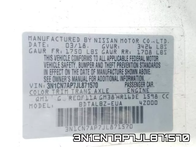 3N1CN7AP7JL871570 фото 2