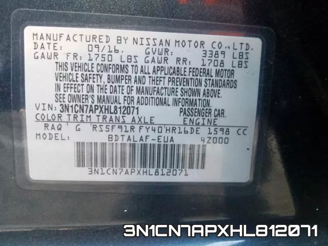 3N1CN7APXHL812071 фото 2