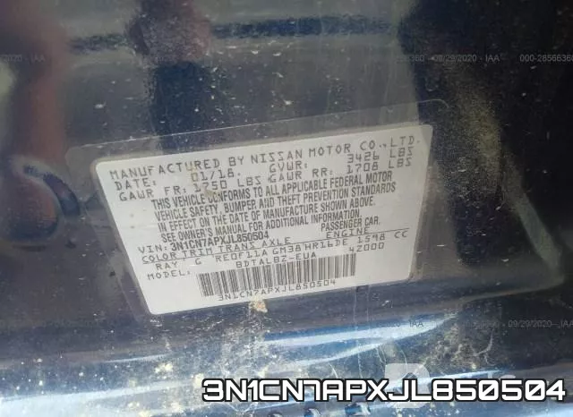 3N1CN7APXJL850504 фото 8