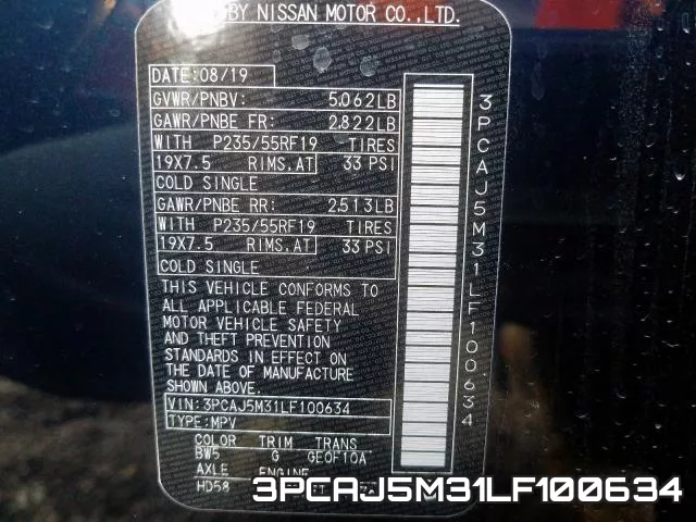 3PCAJ5M31LF100634 фото 2