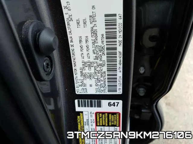 3TMCZ5AN9KM276106 фото 2