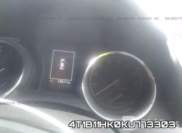 4T1B11HK0KU773303 фото 8