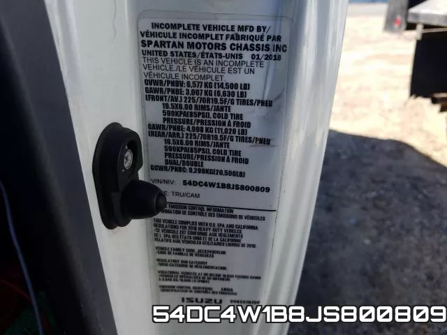 54DC4W1B8JS800809 фото 2
