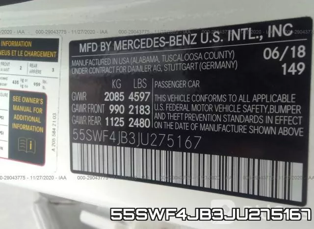 55SWF4JB3JU275167 фото 10