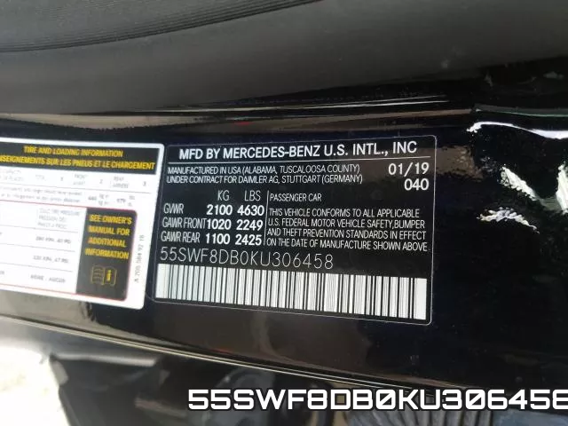 55SWF8DB0KU306458 фото 2