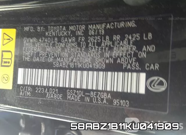 58ABZ1B11KU041909 фото 10