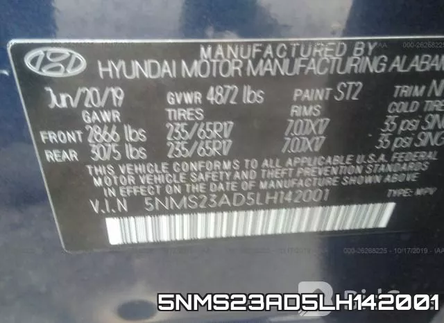 5NMS23AD5LH142001 фото 10