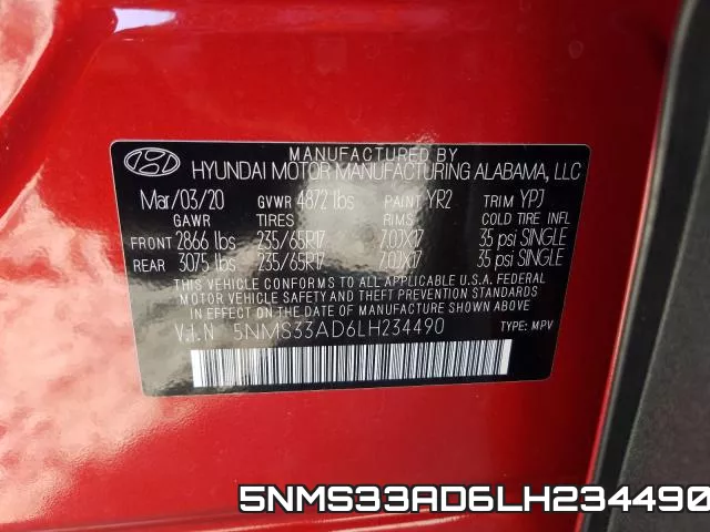 5NMS33AD6LH234490 фото 2