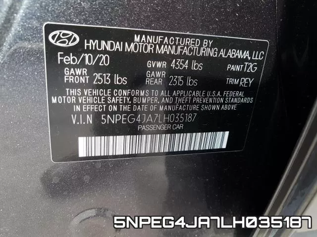 5NPEG4JA7LH035187 фото 2