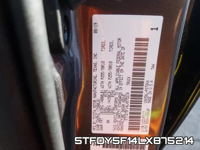 5TFDY5F14LX875214 фото 2