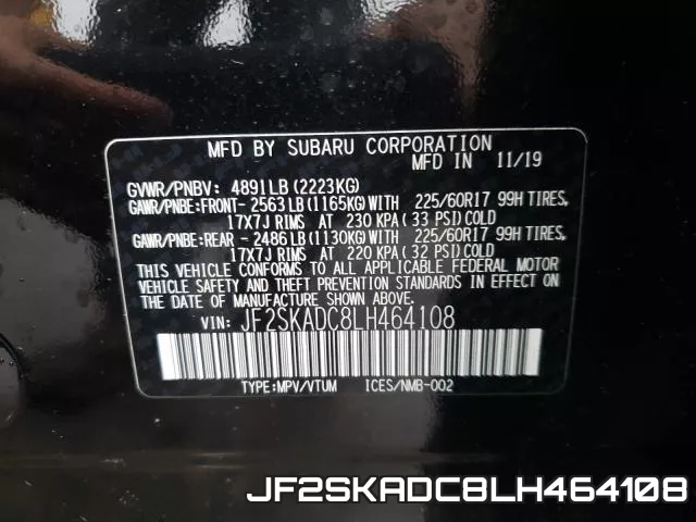 JF2SKADC8LH464108 фото 2