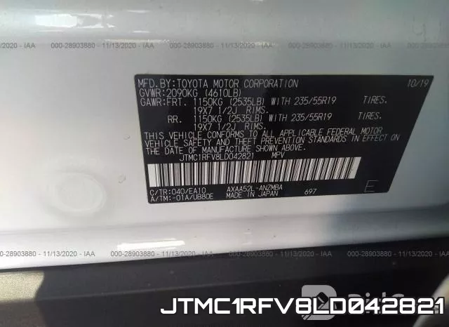 JTMC1RFV8LD042821 фото 10