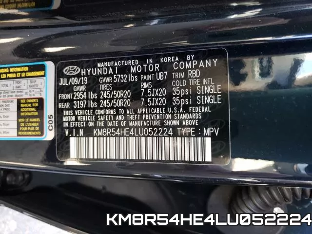 KM8R54HE4LU052224 фото 2