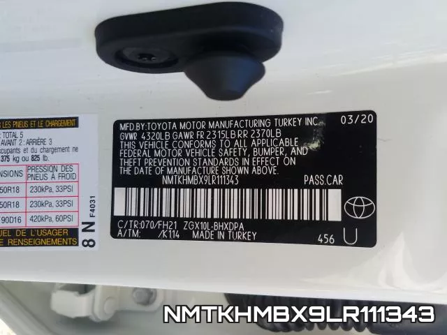NMTKHMBX9LR111343 фото 2