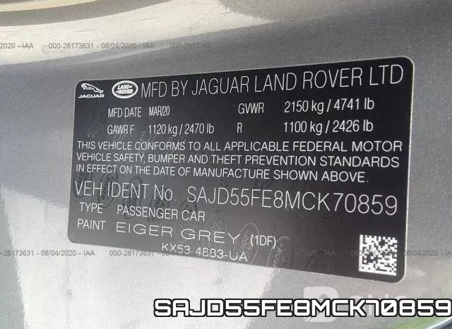 SAJD55FE8MCK70859 фото 9