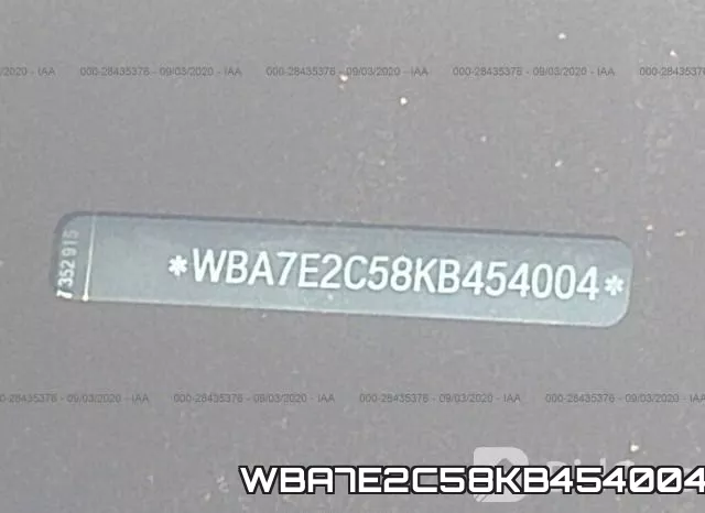 WBA7E2C58KB454004 фото 10