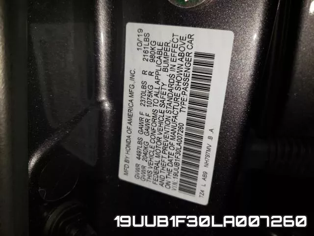 19UUB1F30LA007260 фото 2