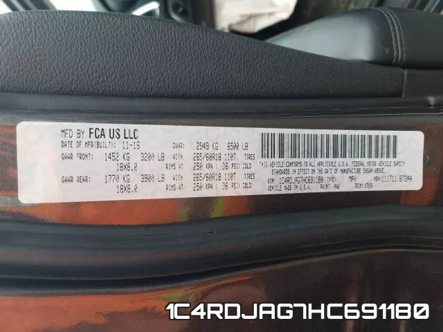 1C4RDJAG7HC691180 фото 2