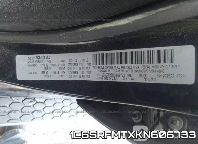 1C6SRFMTXKN606733 фото 10
