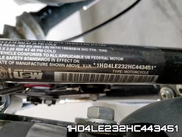 1HD4LE232HC443451 фото 2