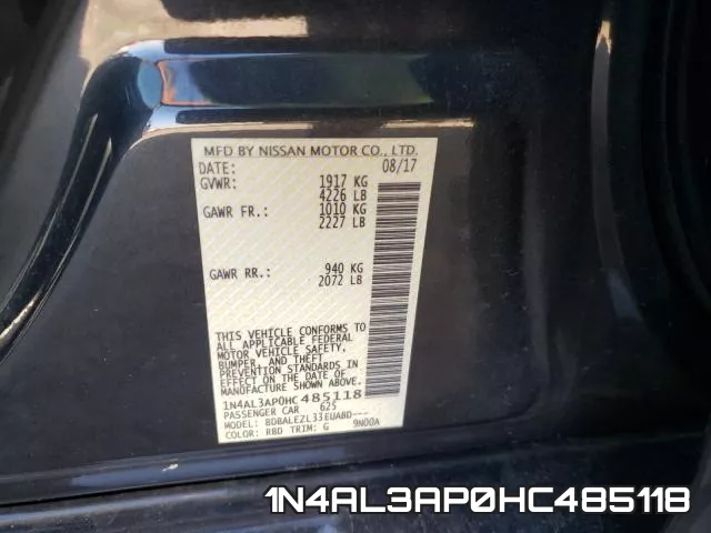 1N4AL3AP0HC485118 фото 2