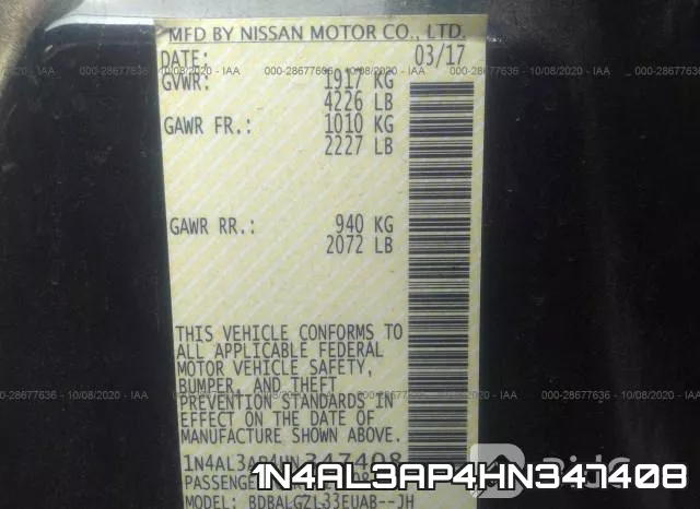 1N4AL3AP4HN347408 фото 10