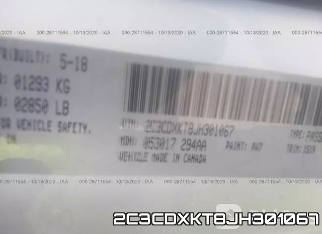 2C3CDXKT8JH301067 фото 9