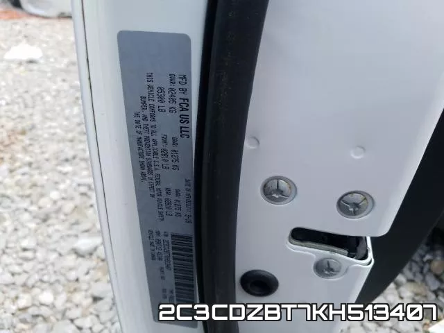 2C3CDZBT7KH513407 фото 2