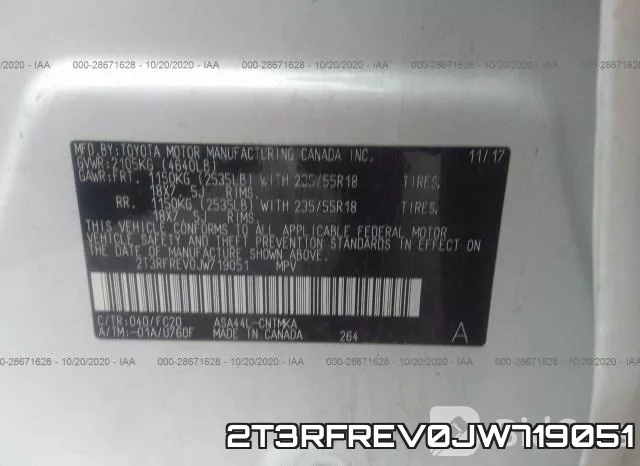 2T3RFREV0JW719051 фото 10