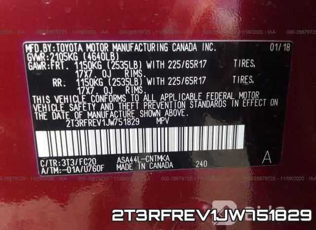 2T3RFREV1JW751829 фото 9