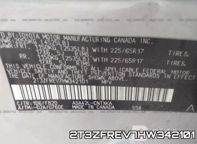 2T3ZFREV7HW342101 фото 10