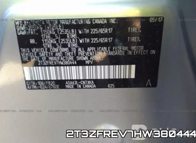2T3ZFREV7HW380444 фото 10