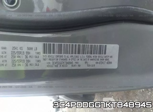 3C4PDDGG7KT848945 фото 10