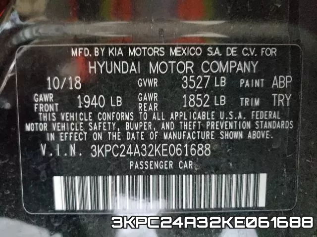 3KPC24A32KE061688 фото 2