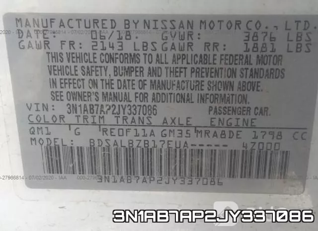 3N1AB7AP2JY337086 фото 10