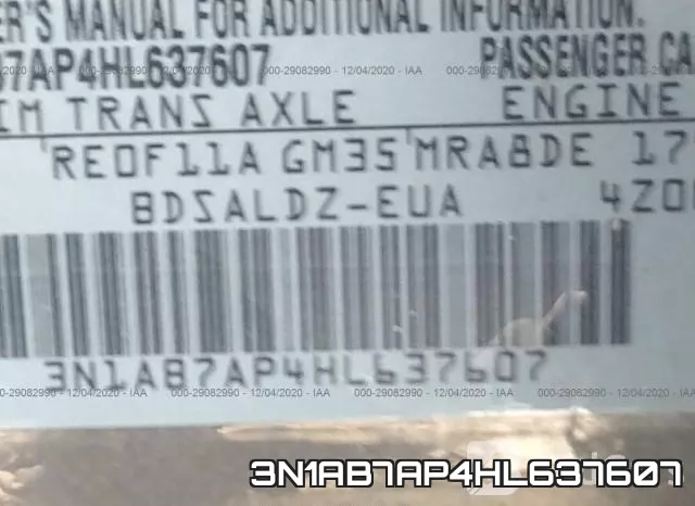 3N1AB7AP4HL637607 фото 10