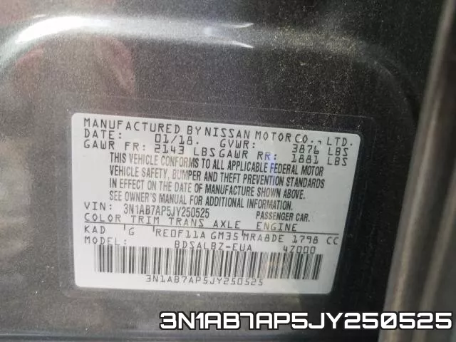 3N1AB7AP5JY250525 фото 2