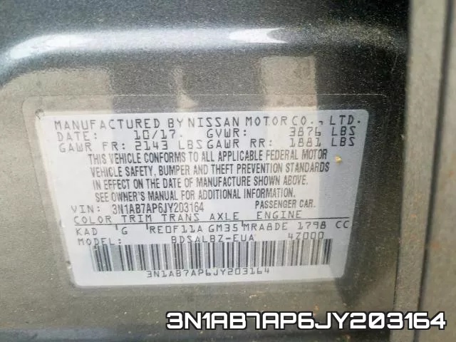 3N1AB7AP6JY203164 фото 2