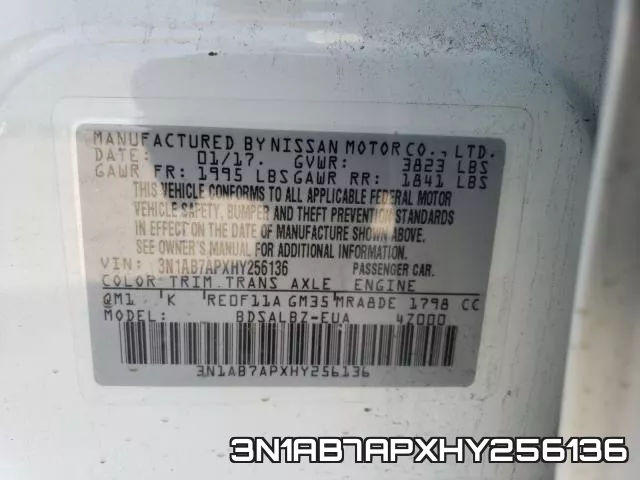3N1AB7APXHY256136 фото 2