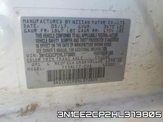 3N1CE2CP2HL373805 фото 2